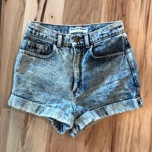 american apparel denim shorts